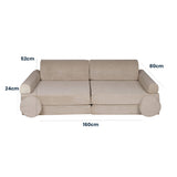 Vaikiška velvetinė sofa