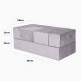 Vaikiška sofa iš minkštų blokų