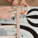 Wooden climbing triangle