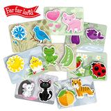 An educational game with reusable stickers