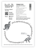 Ducky Street laikinos tatuiruotės „Spalvoti dinozaurai“