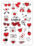 Ducky Street Temporary Tattoos "Hearts"