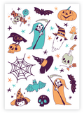 Ducky Street laikinos tatuiruotės „Helloweenas“