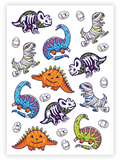Ducky Street laikinos tatuiruotės „Mumijos drakonai“