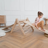 Wooden climbing triangle