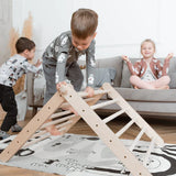 Wooden climbing triangle