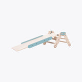 Wooden climbing triangle MINI with slide