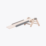 Wooden climbing triangle MINI with slide