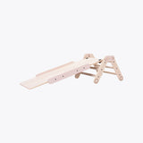 Wooden climbing triangle MINI with slide