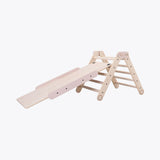 Wooden climbing triangle MINI with slide