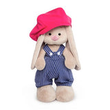 Bunny with overalls and hat 25 cm