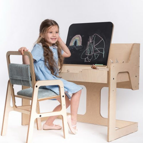 Reguliuojamas vaikiškas stalas su kėde - Lula