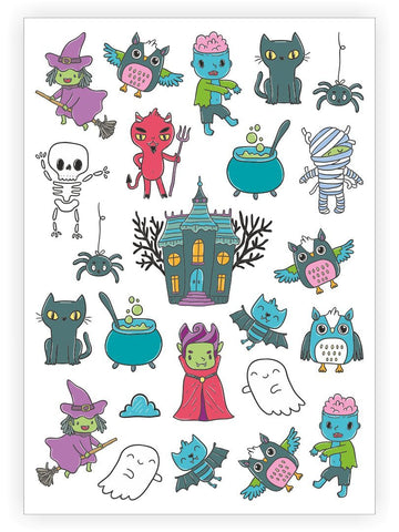 Ducky Street Temporary Tattoos Frankenstein