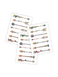 Ducky Street Arrows Temporary Tattoos