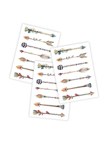 Ducky Street Arrows Temporary Tattoos