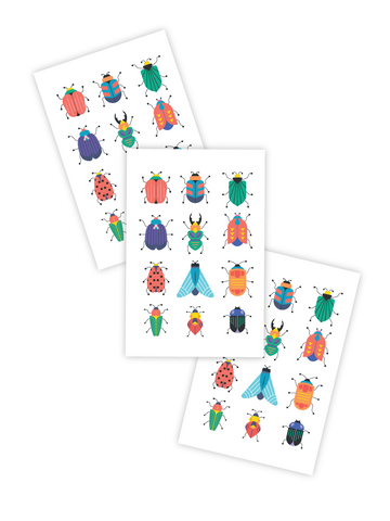Ducky Street Temporary Tattoos "Beetles"