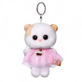 Keychain "Kitty in a pink dress"