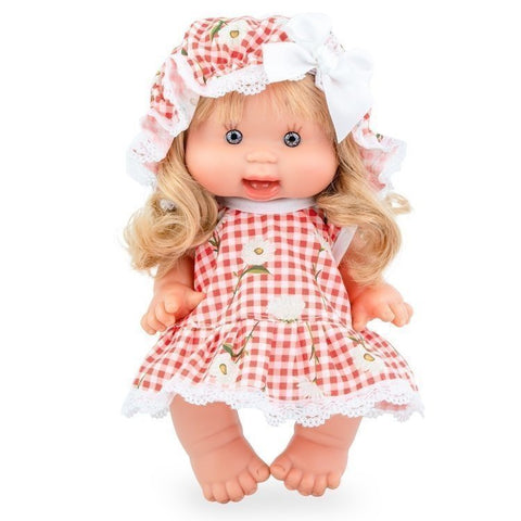 Pepote doll 26 cm, red dress