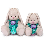 Soft toy - Bunny with mint dress+jacket